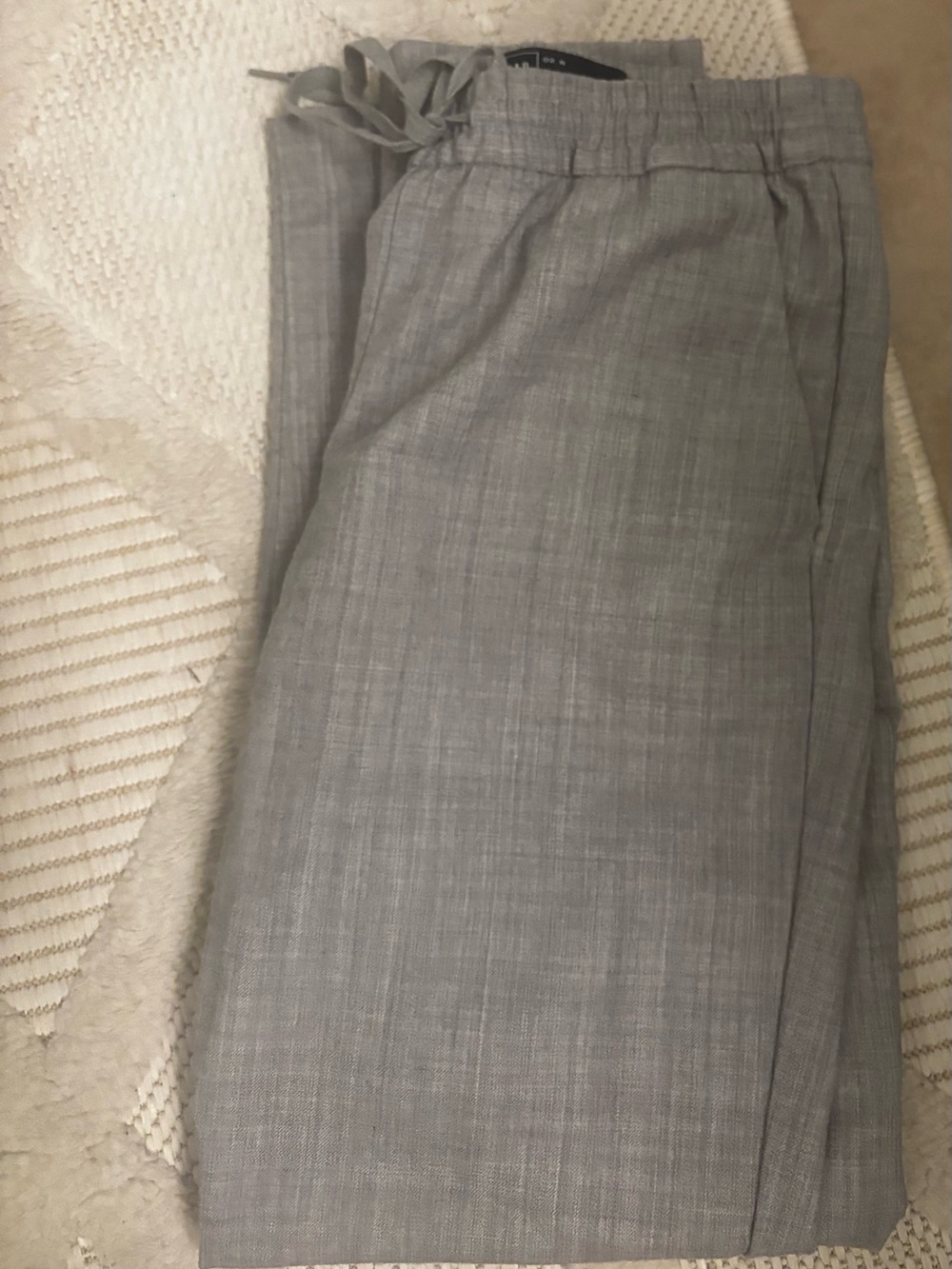 Gray Gap Womenโs Linen Blend Lightweight Drawstring Pants size small